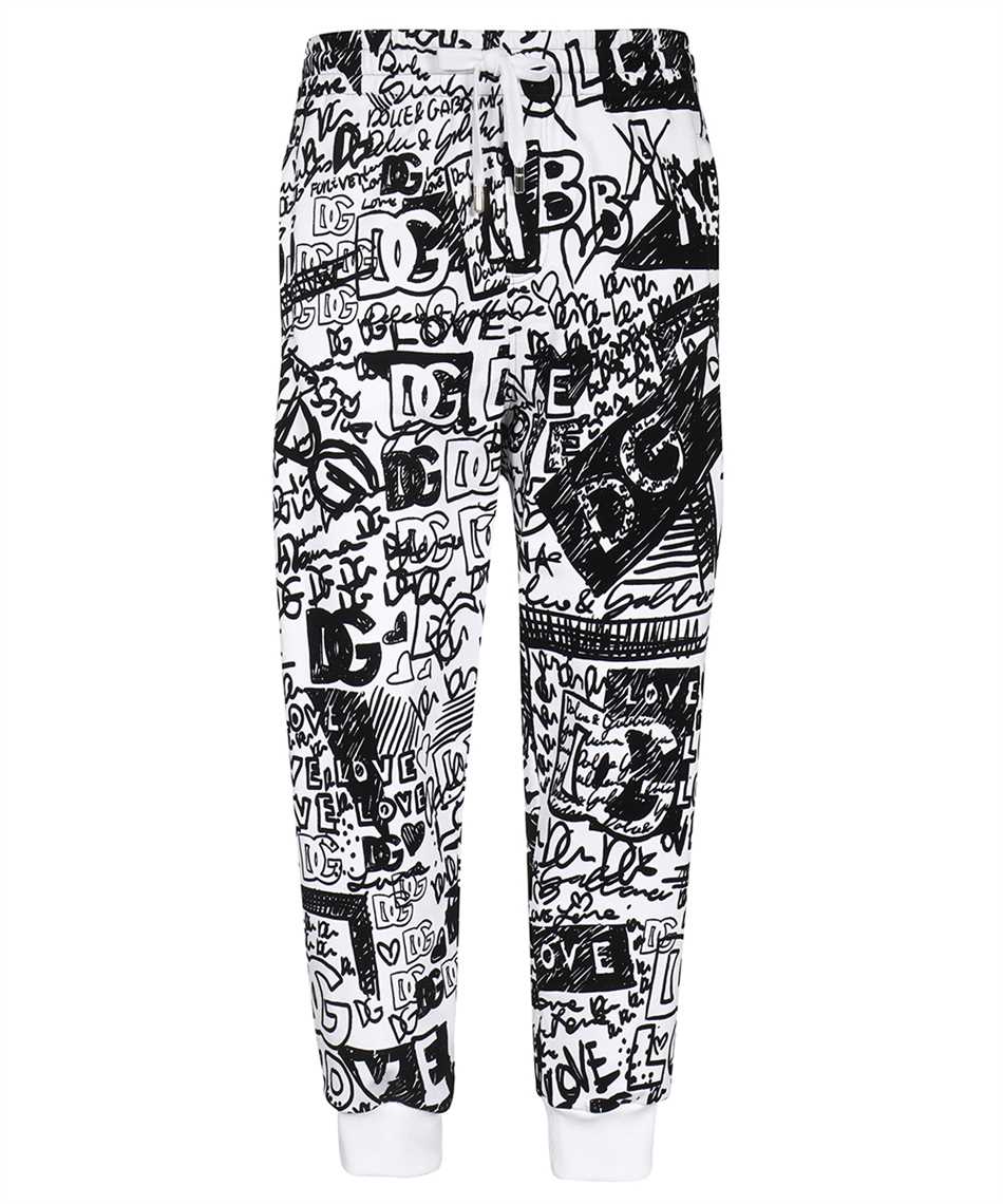 Dolce & Gabbana FLOCKED GRAFFITI PRINT Trousers
