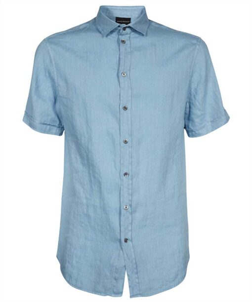 Emporio Armani SHORT-SLEEVED LINEN Shirt