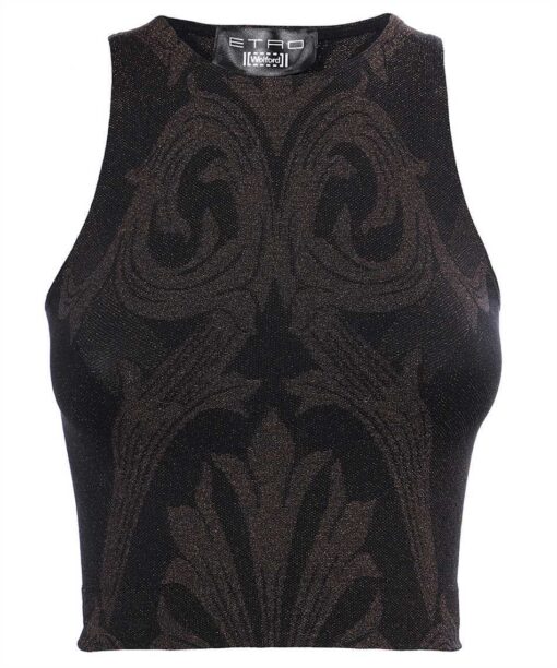 Etro x Wolford METALLIC JACQUARD CROP Top