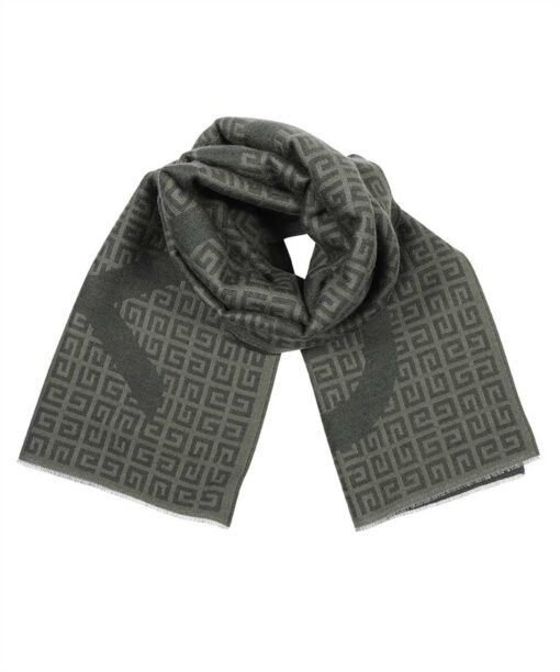 Givenchy LOGO-INTARSIA WOOL-BLEND Scarf