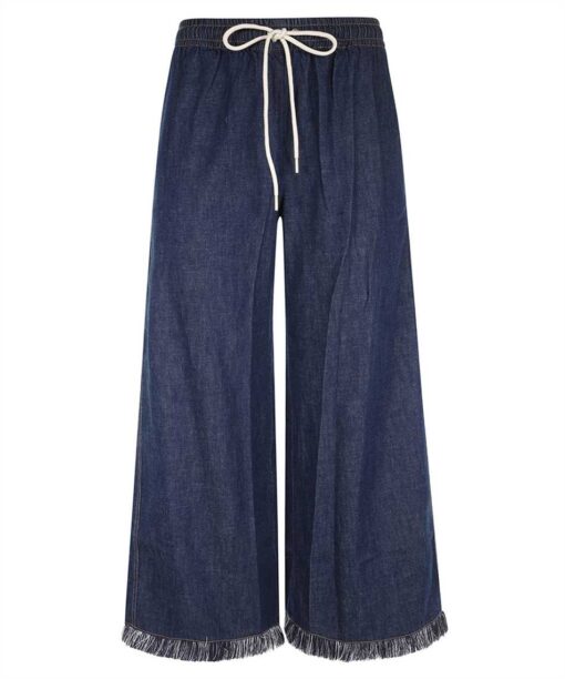 Zimmermann RHIANNON FRINGE DENIM Trousers