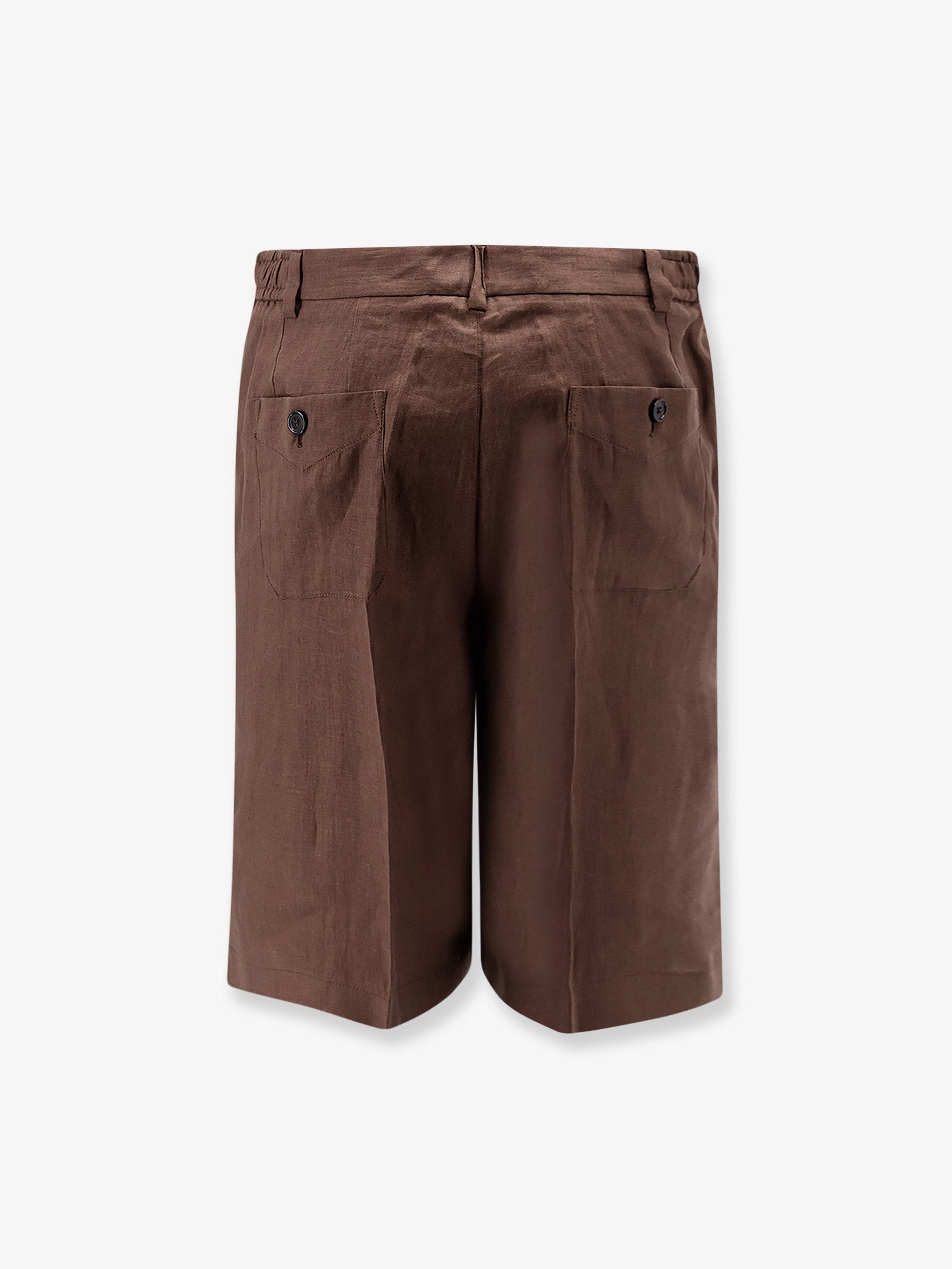 Linen and cotton blend bermuda shorts - Image 2