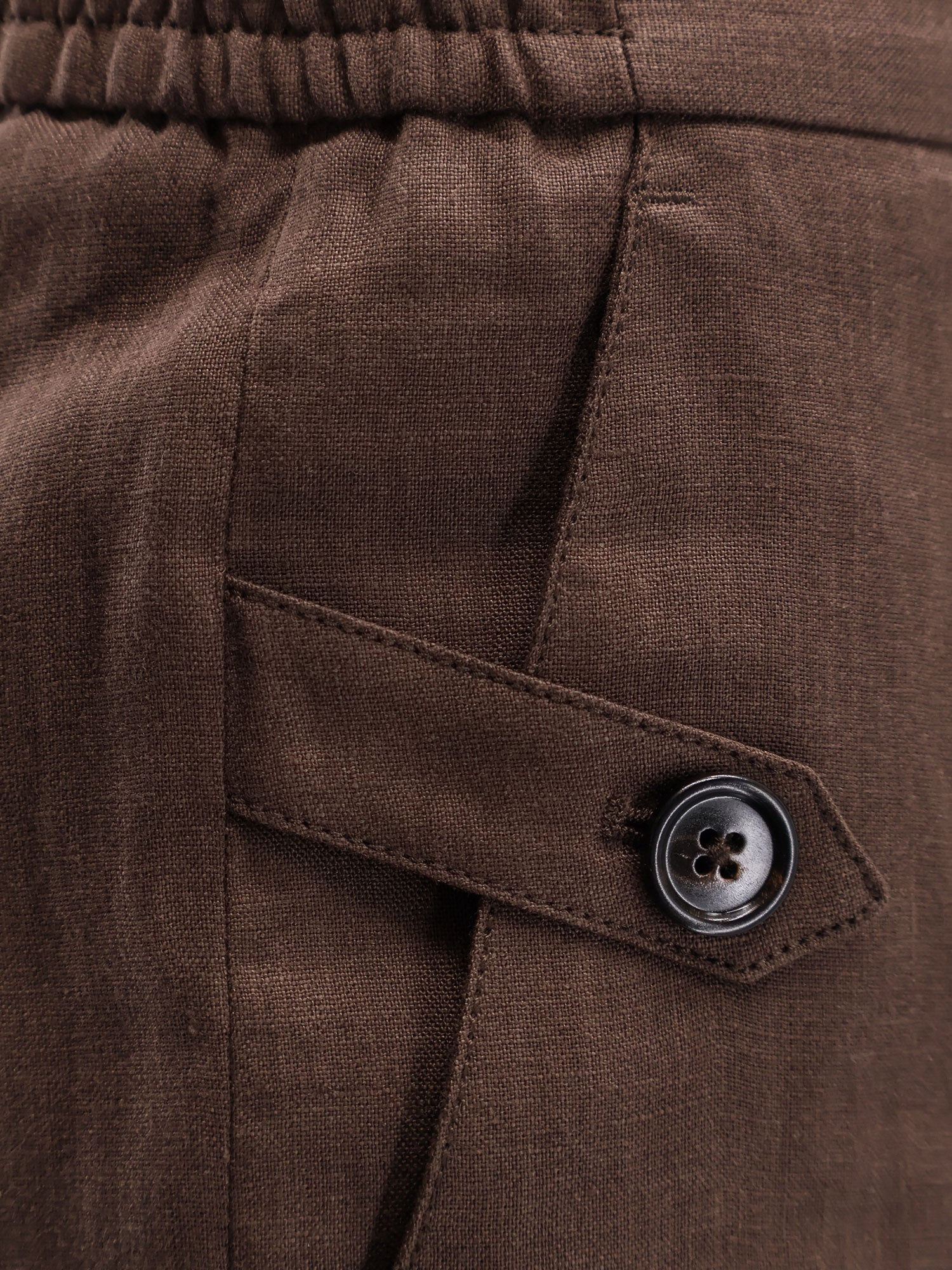 Linen and cotton blend bermuda shorts - Image 3