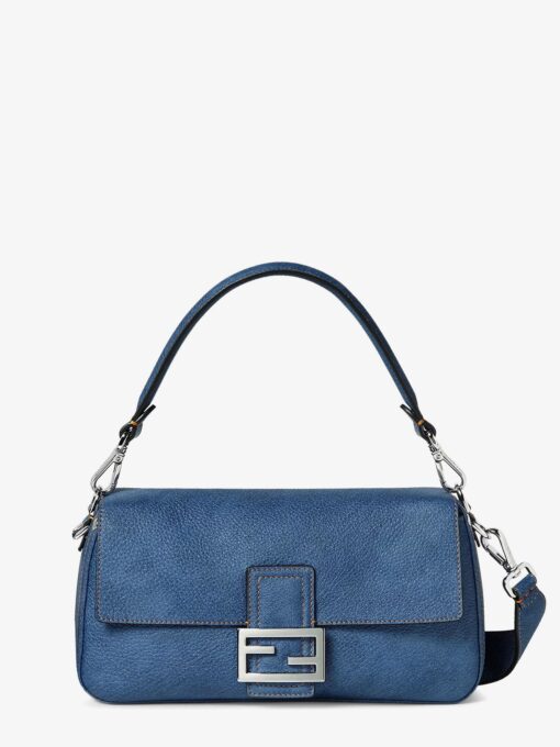 Baguette leather shoulder bag