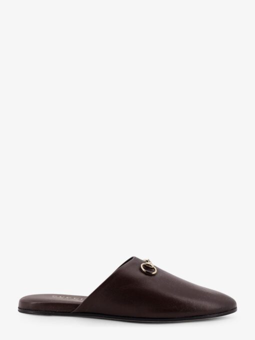 Leather mule with Horsebit