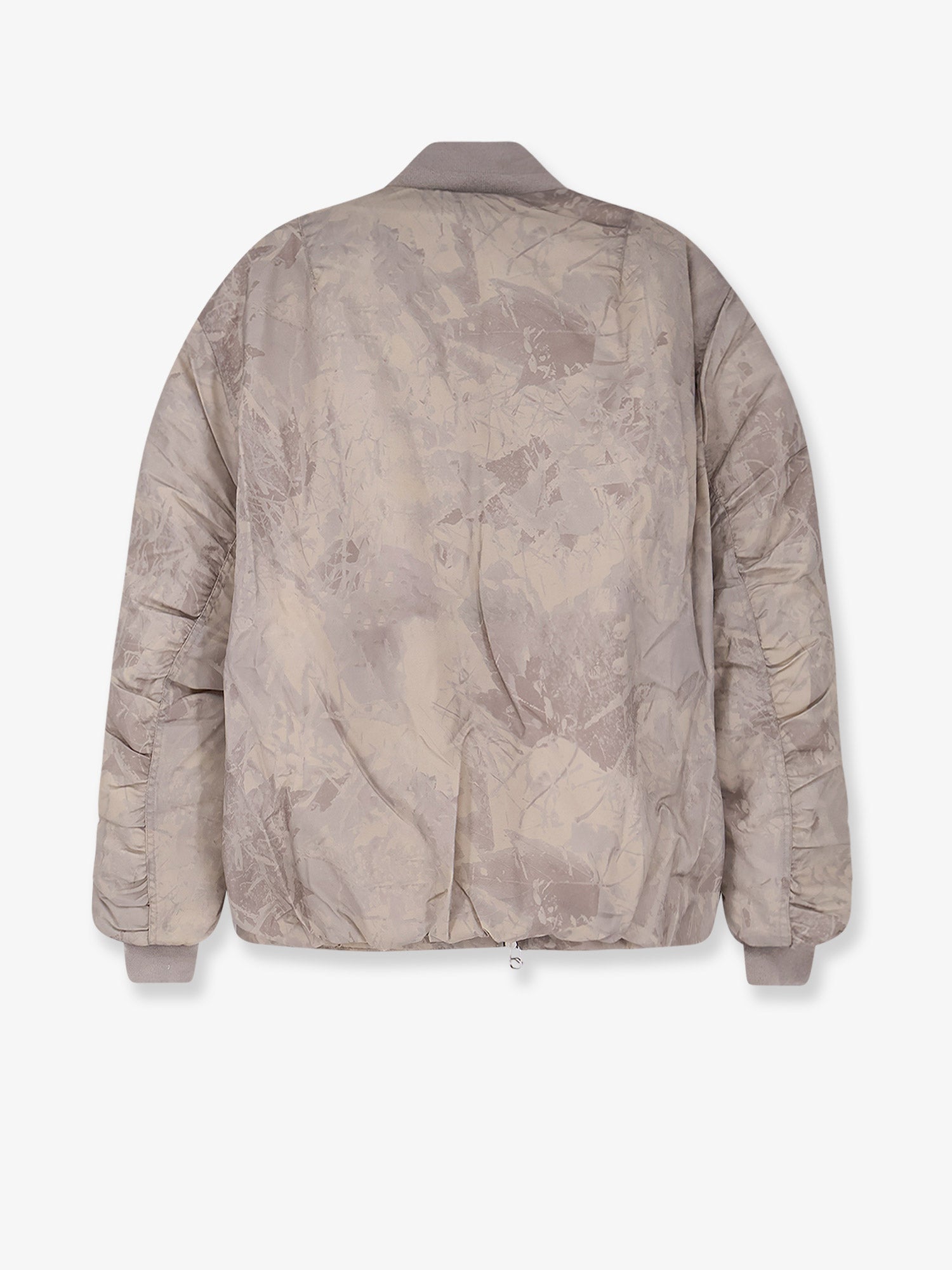 Minimal printed fabric bomber - Image 2