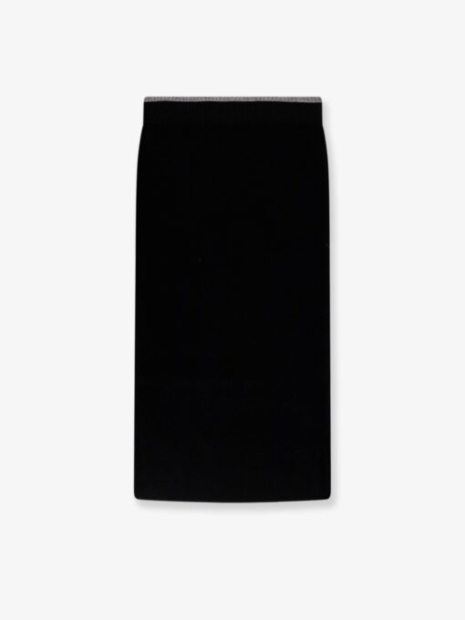 Wool blend skirt