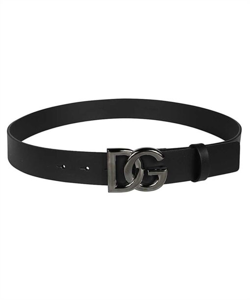 Dolce & Gabbana LEATHER WITH DG LOGO Belt