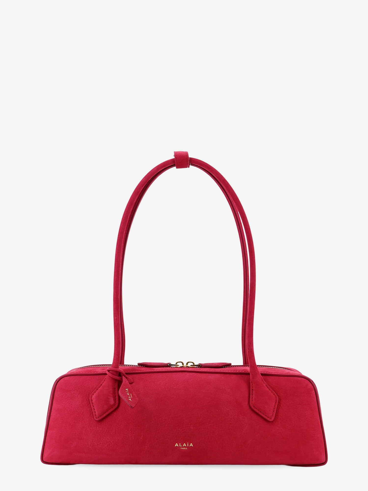 Teckel Medium suede shoulder bag