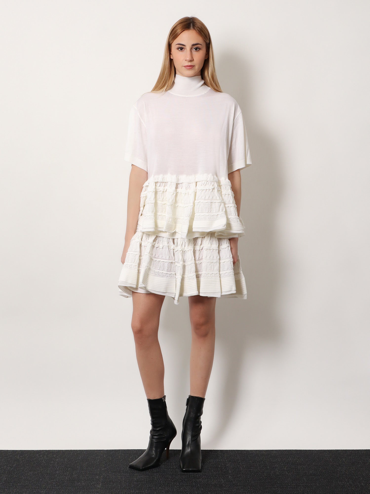 Ruffle virgin wool skirt - Image 2