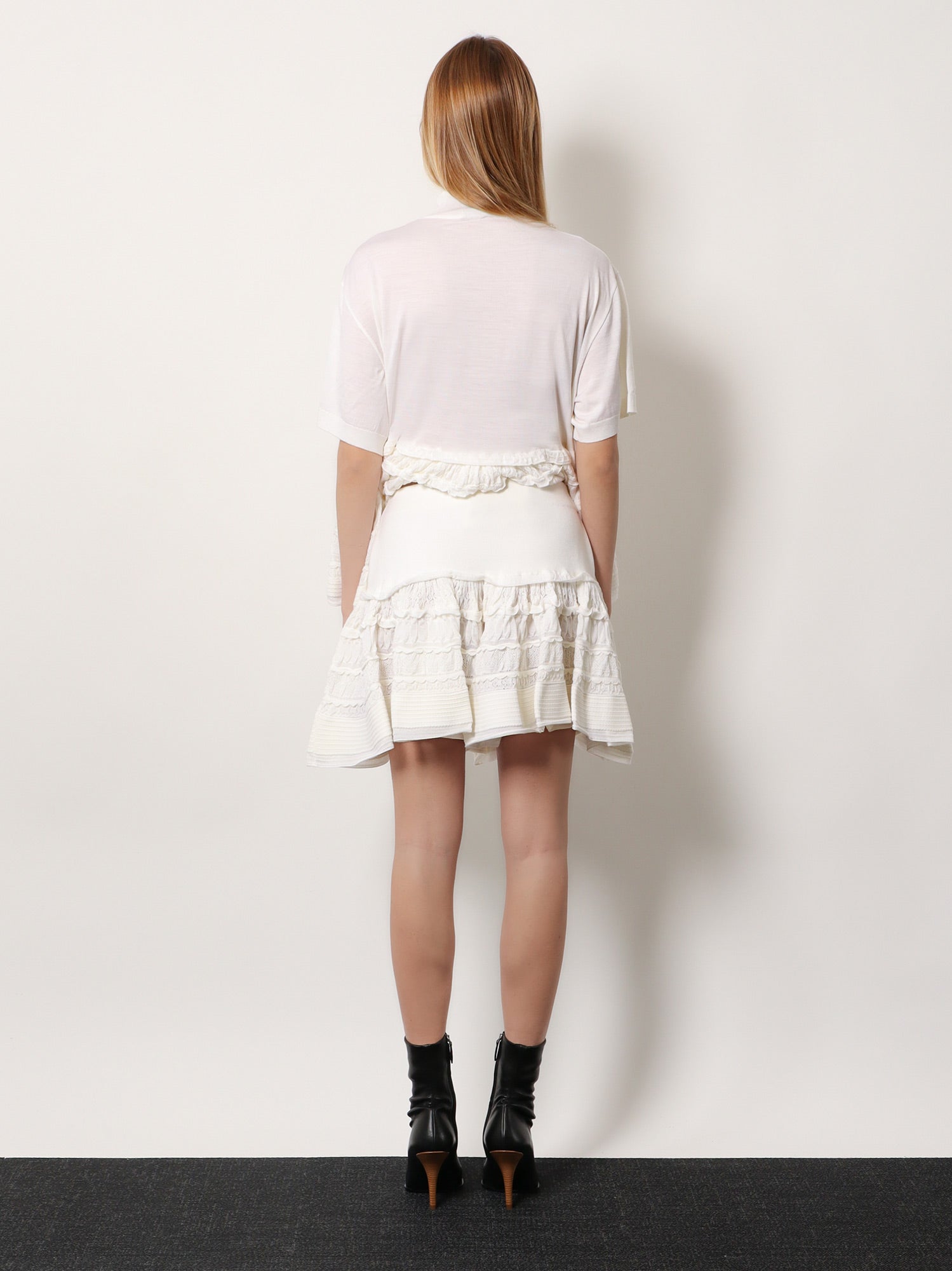 Ruffle virgin wool skirt - Image 3