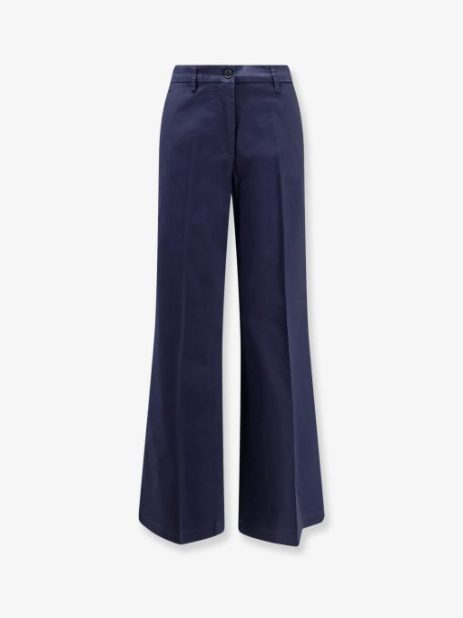 Stretch cotton trousers