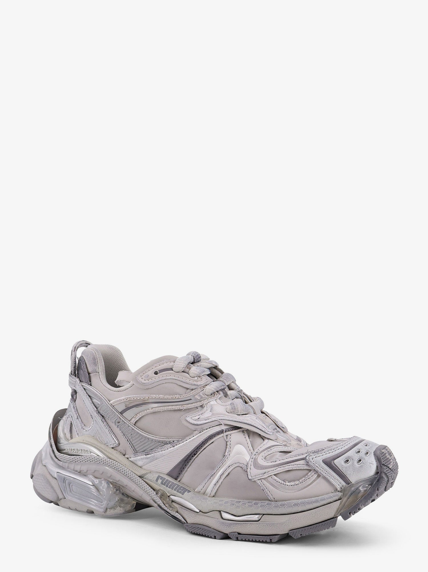 Runner 2 nylon low-top sneakers with leather inserts - Image 2