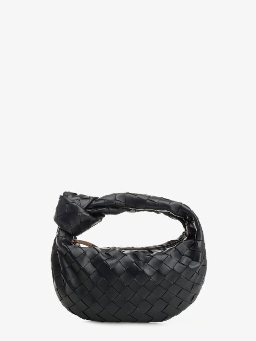 Mini Jodie leather handbag with Intrecciato motif