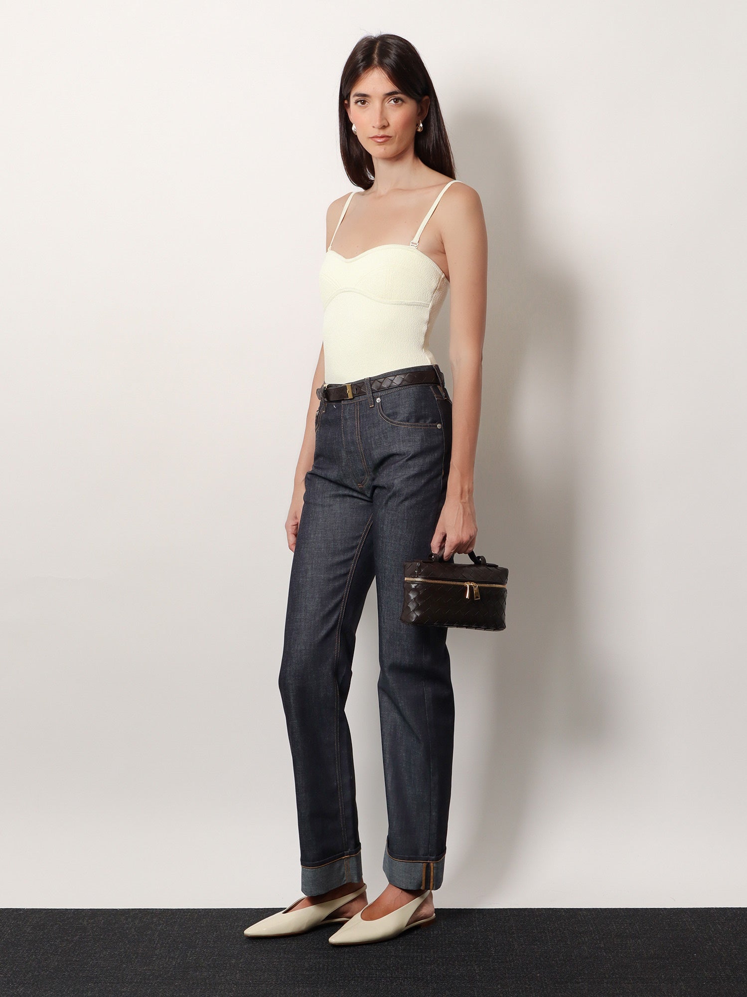Bang Bang Leather crossbody bag with Intrecciato motif - Image 2