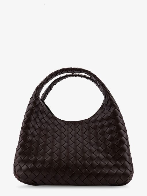 Campana leather shoulder bag with Intrecciato motif