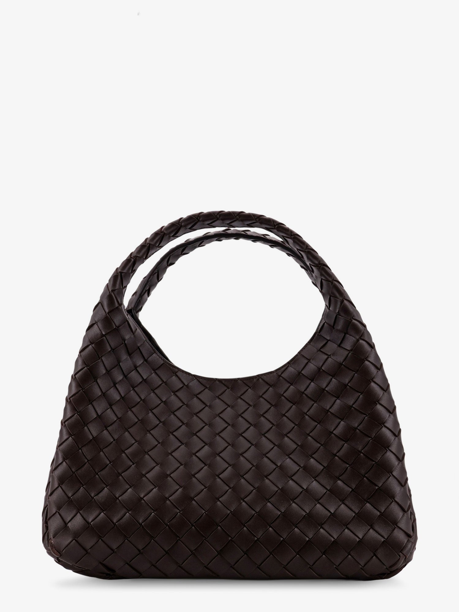 Campana leather shoulder bag with Intrecciato motif