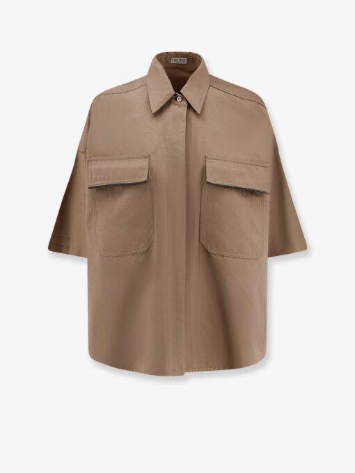 Linen and cotton blend shirt
