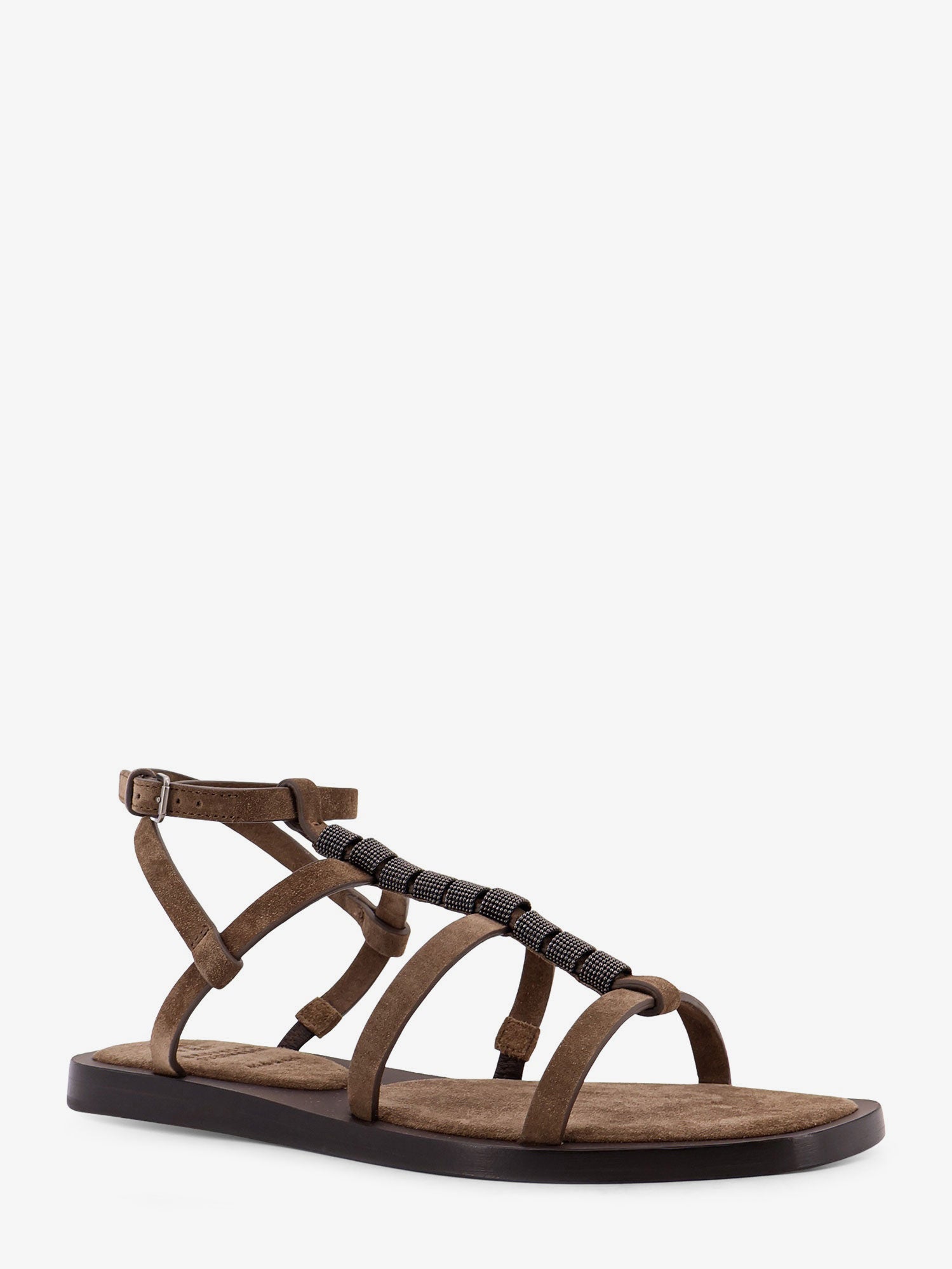 Suede sandals with Monili details - Image 2
