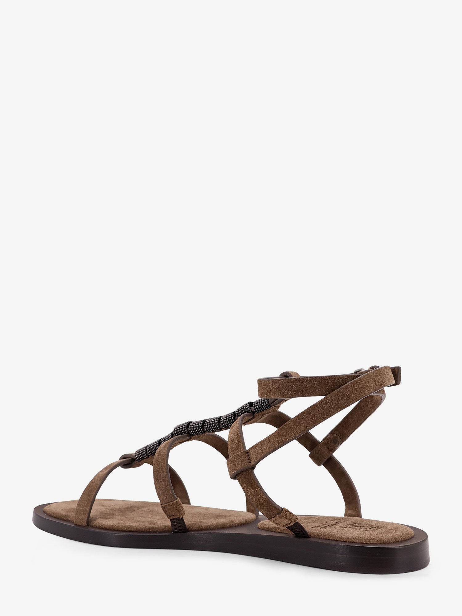 Suede sandals with Monili details - Image 3
