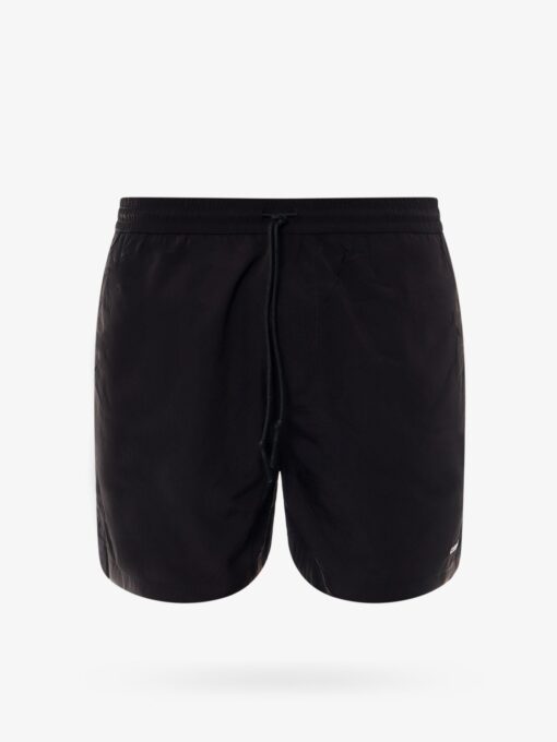 Nylon swim trunk with embroidered logo