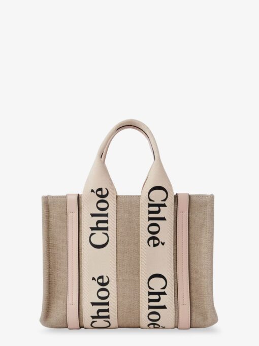 Woody linen handbag