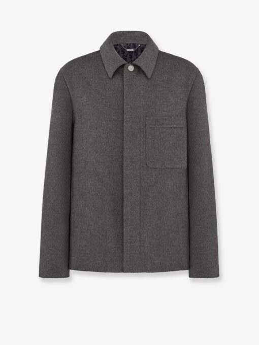 Virgin wool and cashmere coat