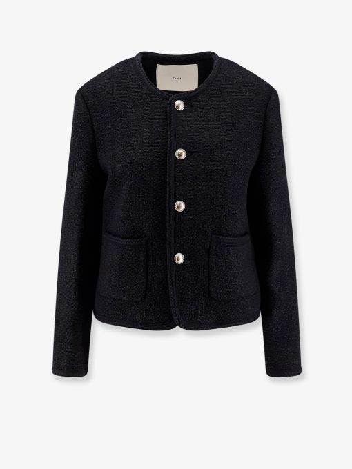 Unisex bouclé tweed blazer