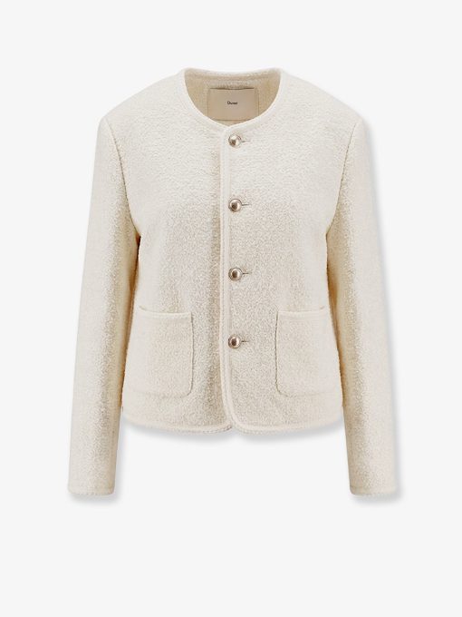 Unisex bouclé tweed blazer