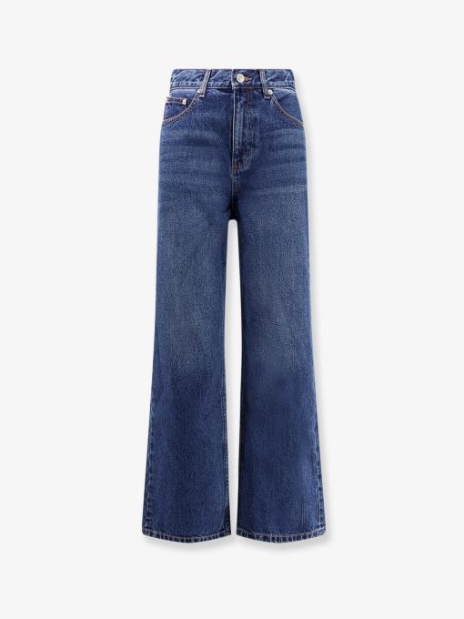 Blue denim jeans