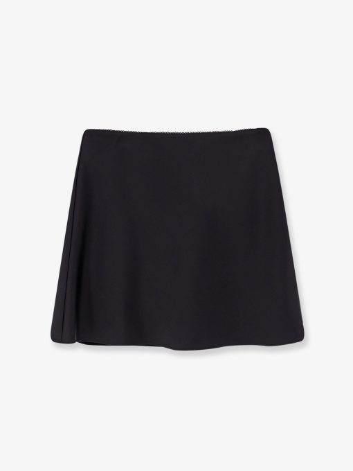 Satin skirt with shorts