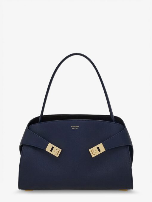 Hug leather shoulder bag