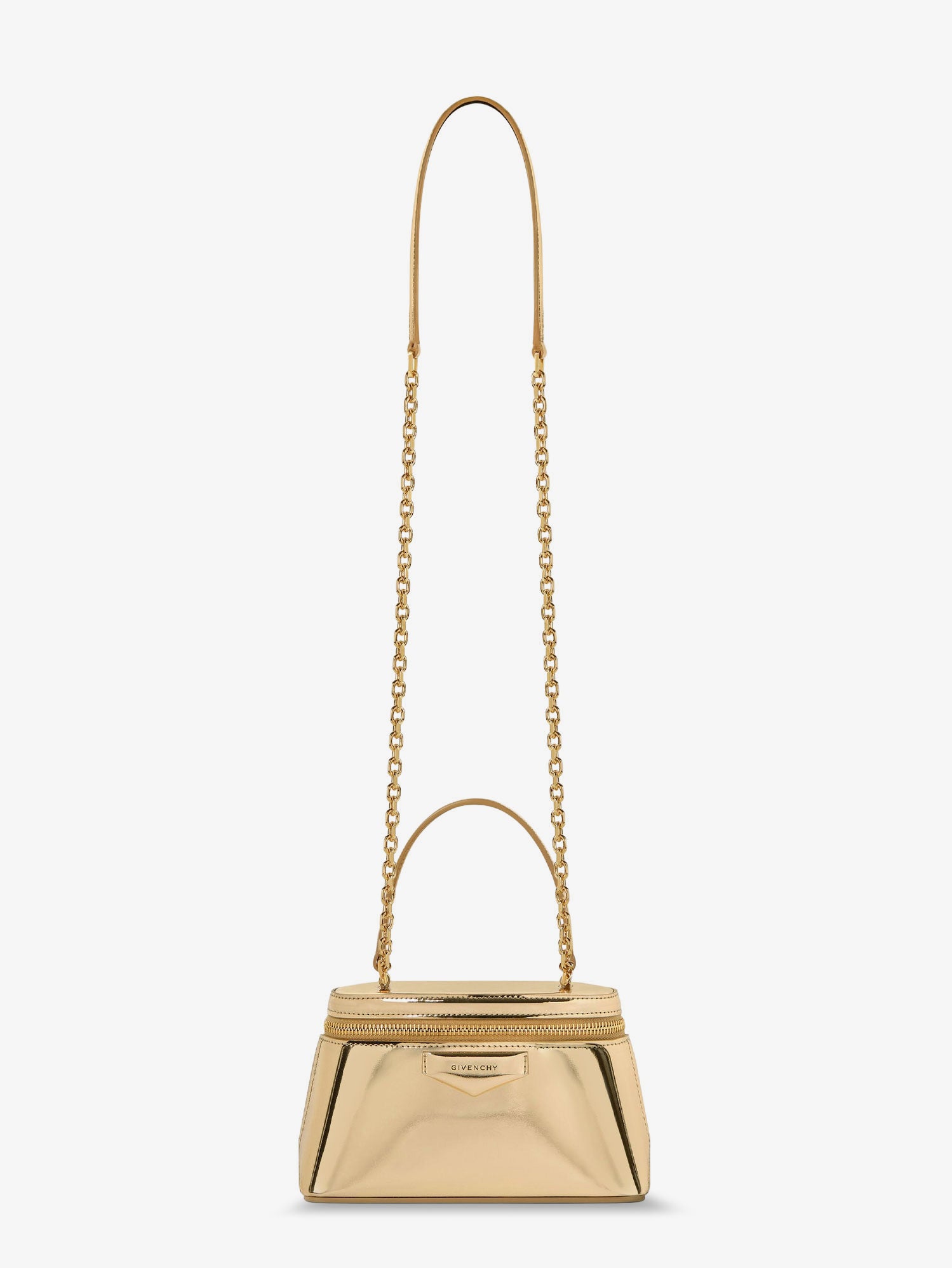 Antigona mirror-effect leather beauty case - Image 3