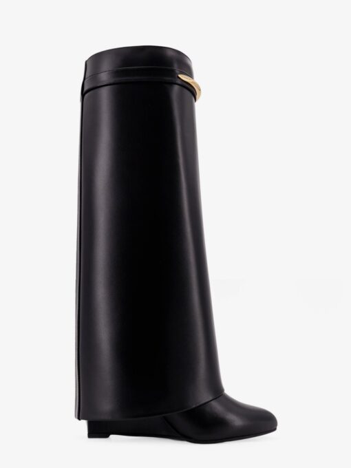 Shark leather boots