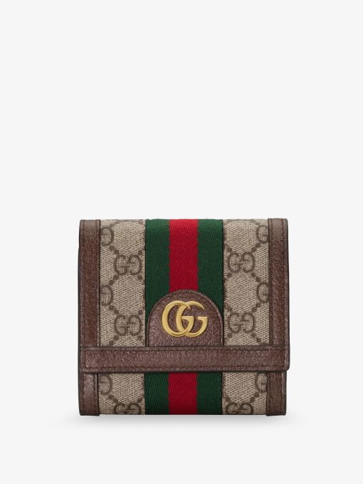 Ophidia GG fabric wallet