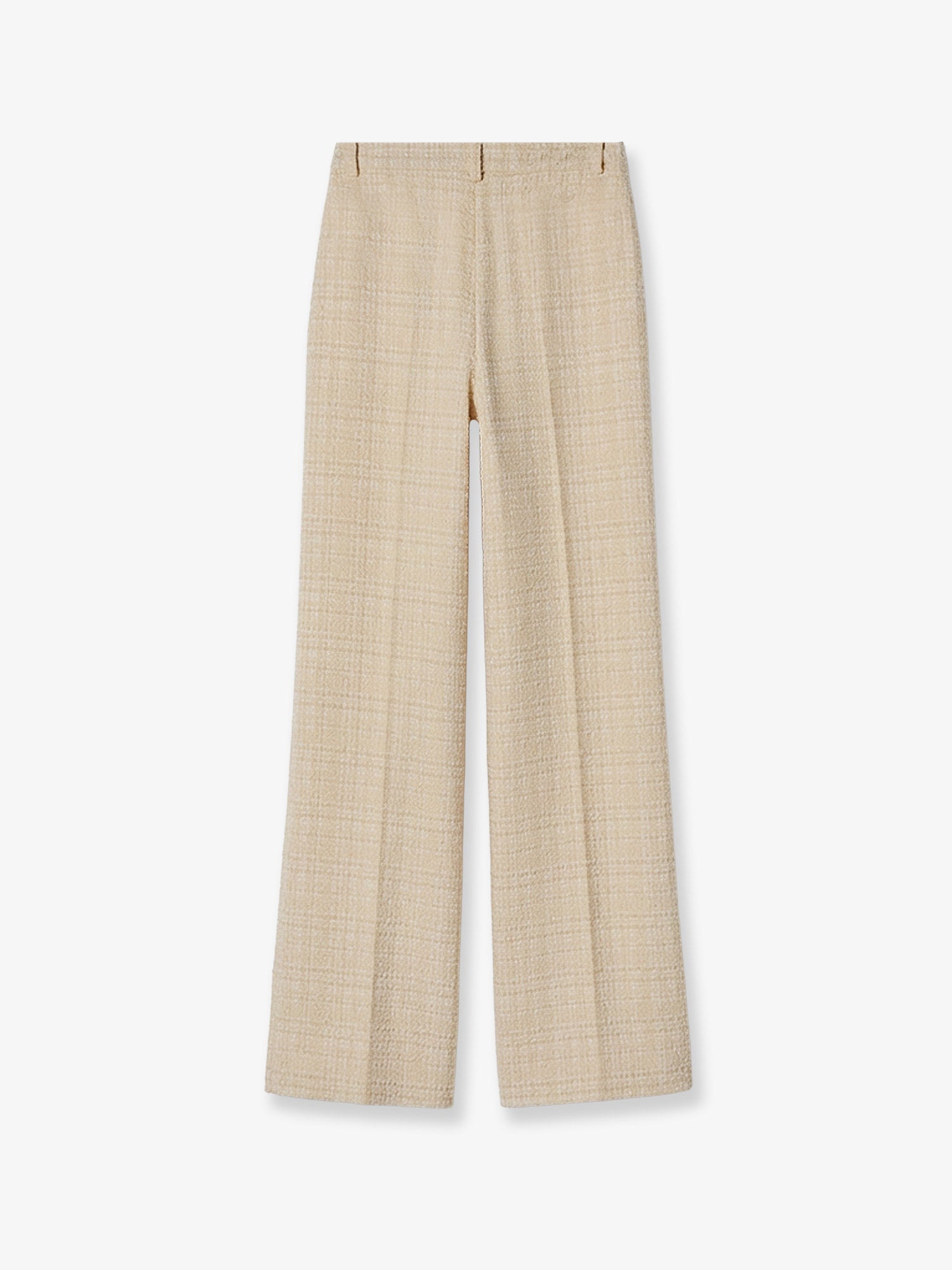 Cotton blend trousers with checked pattern - Image 2