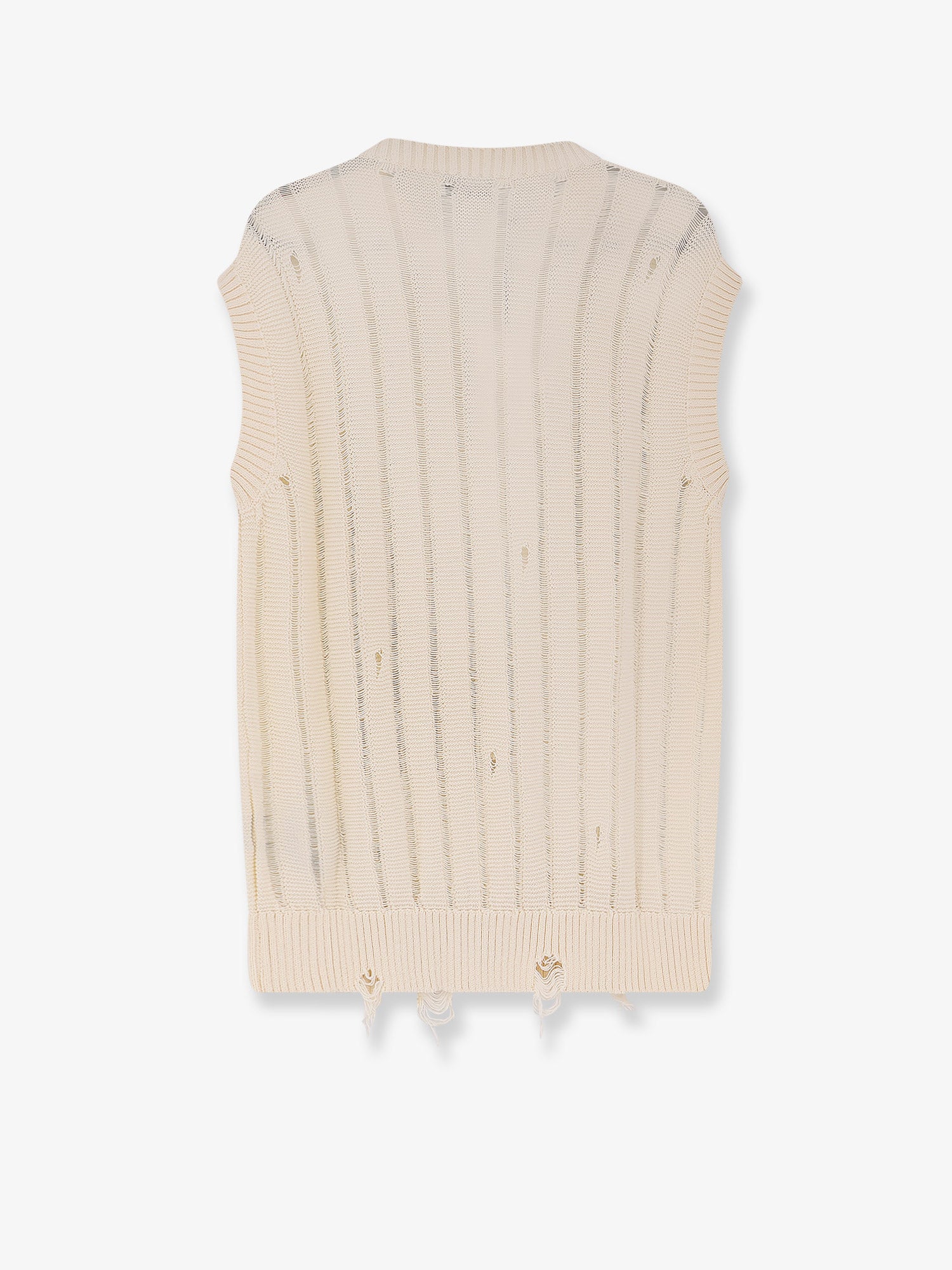 Destroyed effect cotton vest - Image 2