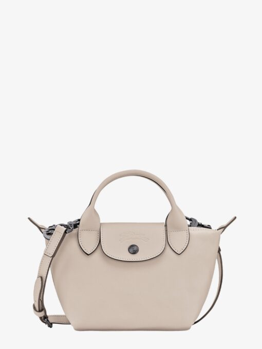 Le Pliage Xtra leather crossbody bag with engraved logo
