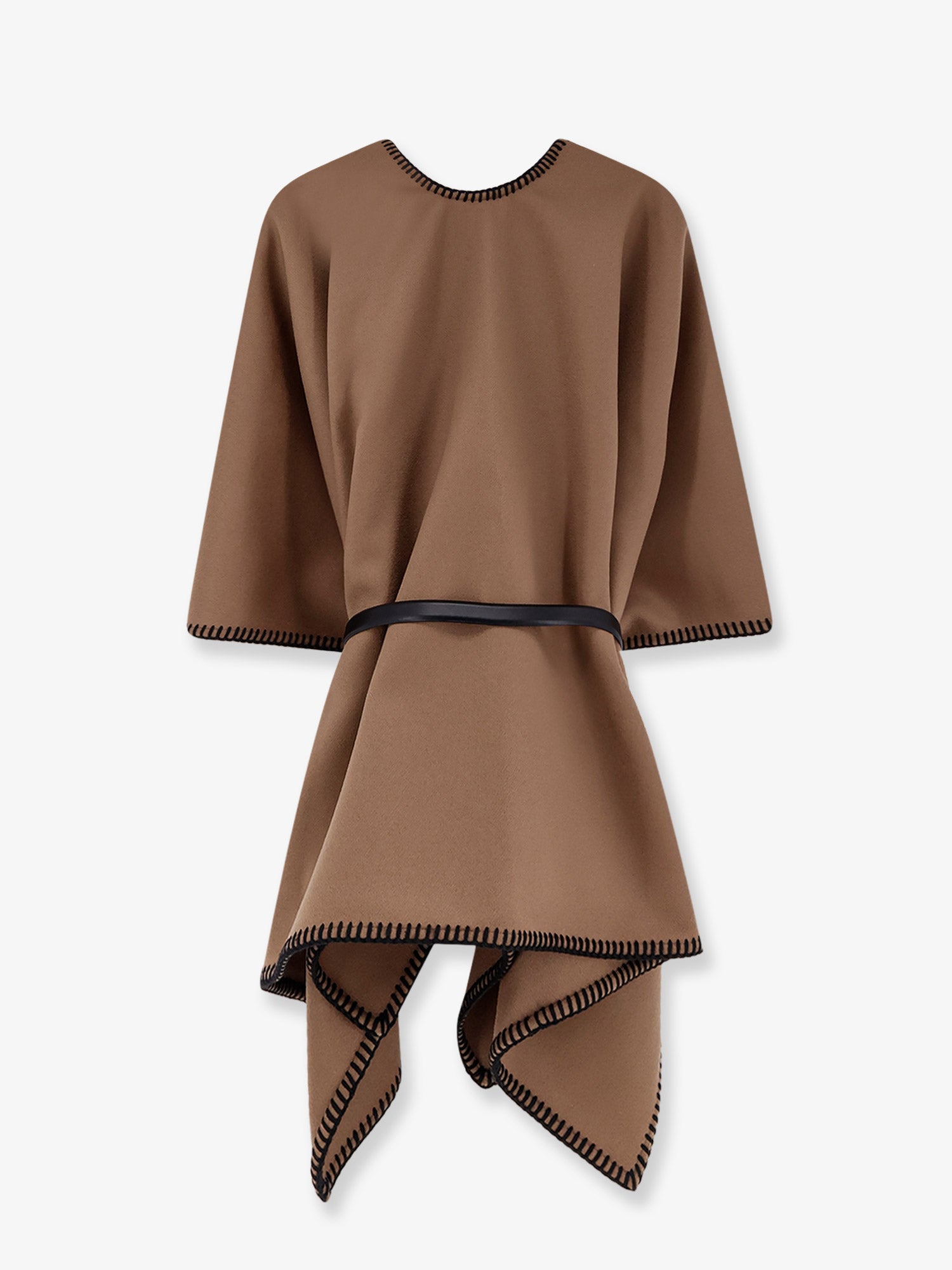 Mxacolomba virgin wool cape with belt - Image 2