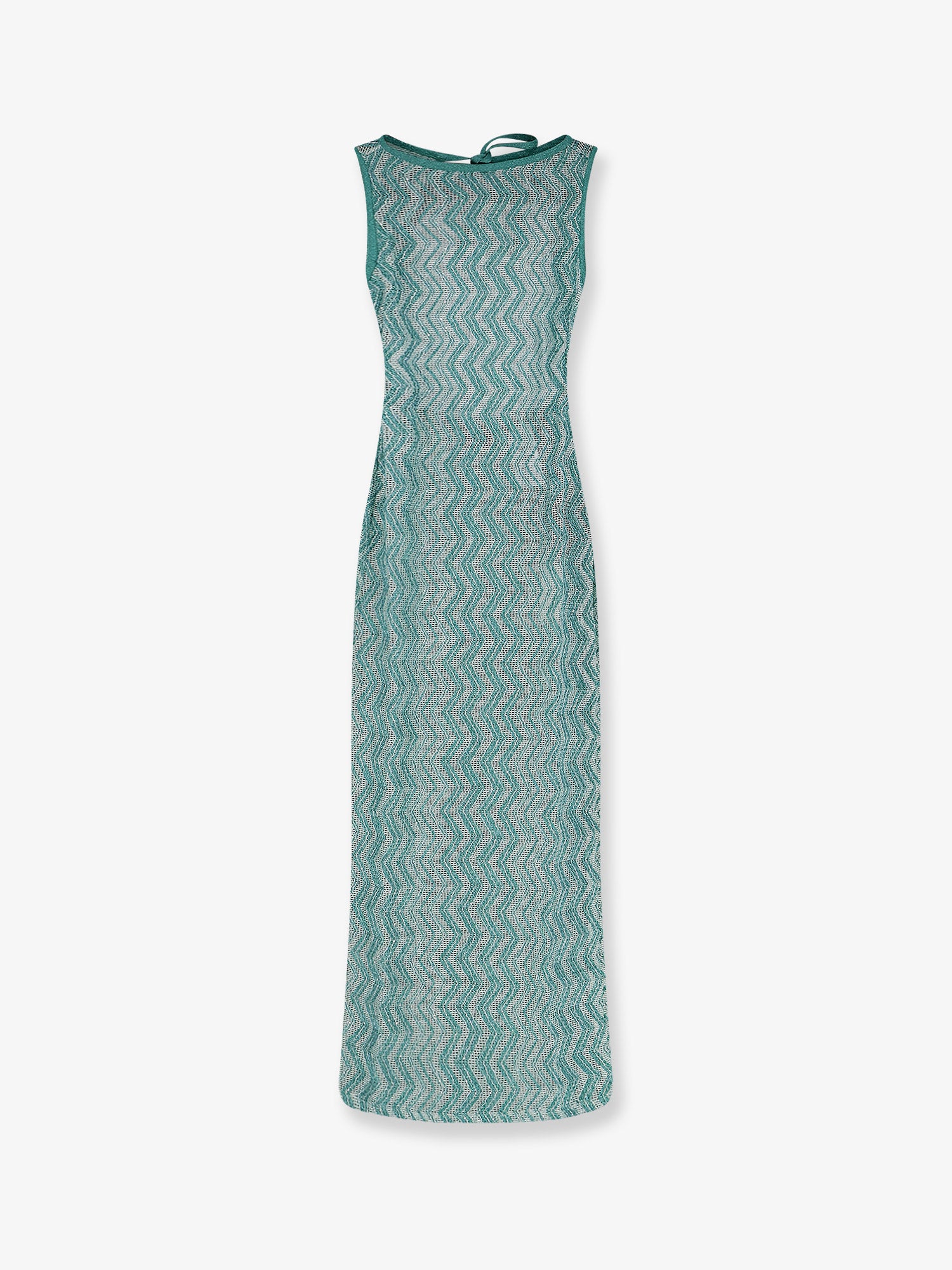 Laminated viscose long dress