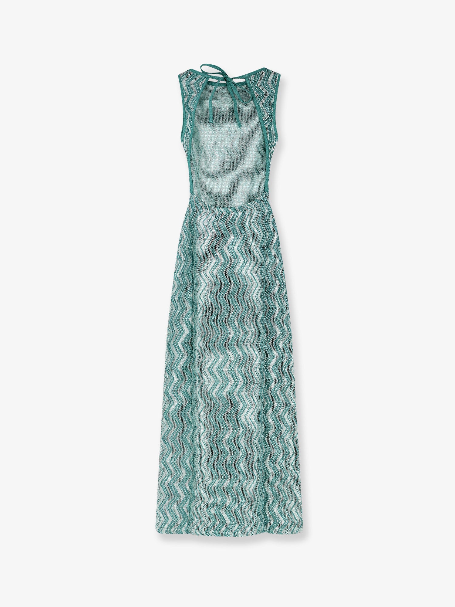 Laminated viscose long dress - Image 2
