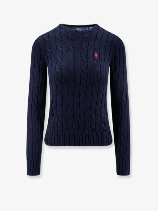Cable knit cotton sweater