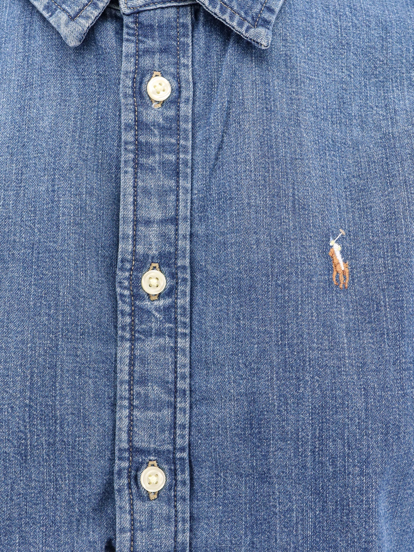 Denim slim fit shirt - Image 3