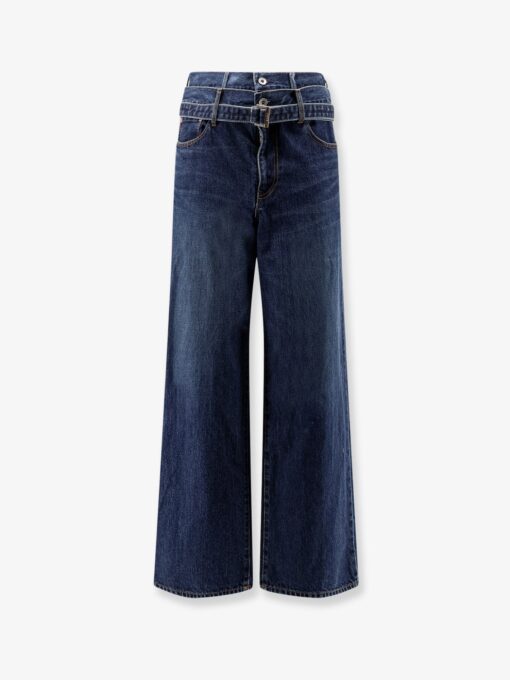 Blue denim jeans