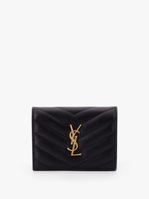 Quilted leather card holder