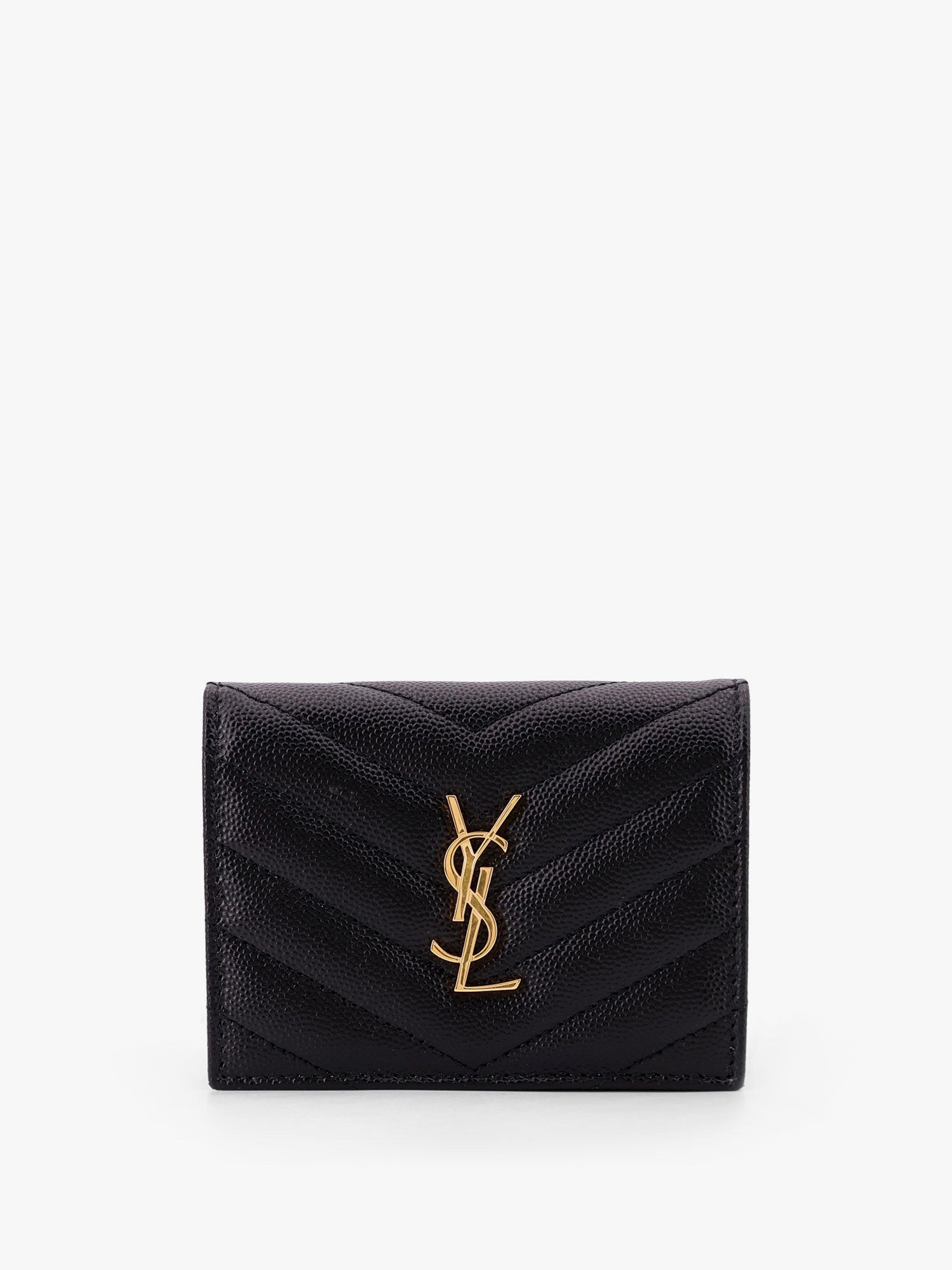 Quilted leather card holder