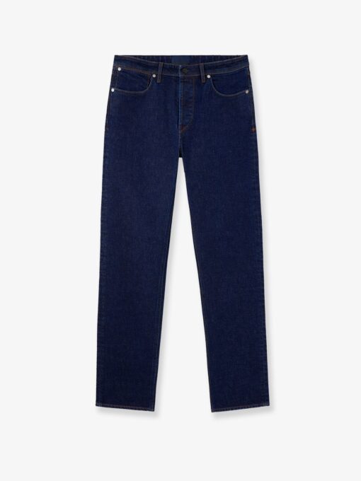 Stretch Indigo Denim-Rinsed Jeans