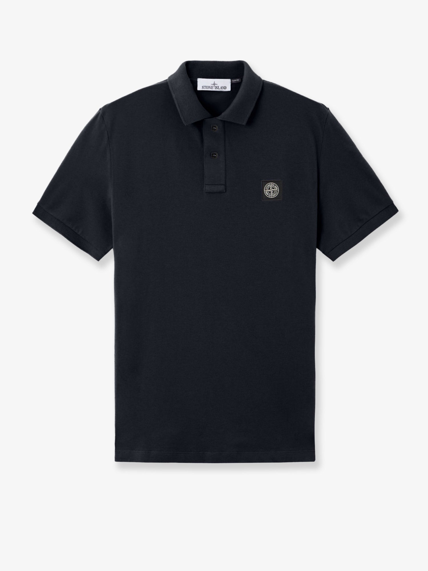 Stretch organic cotton polo shirt