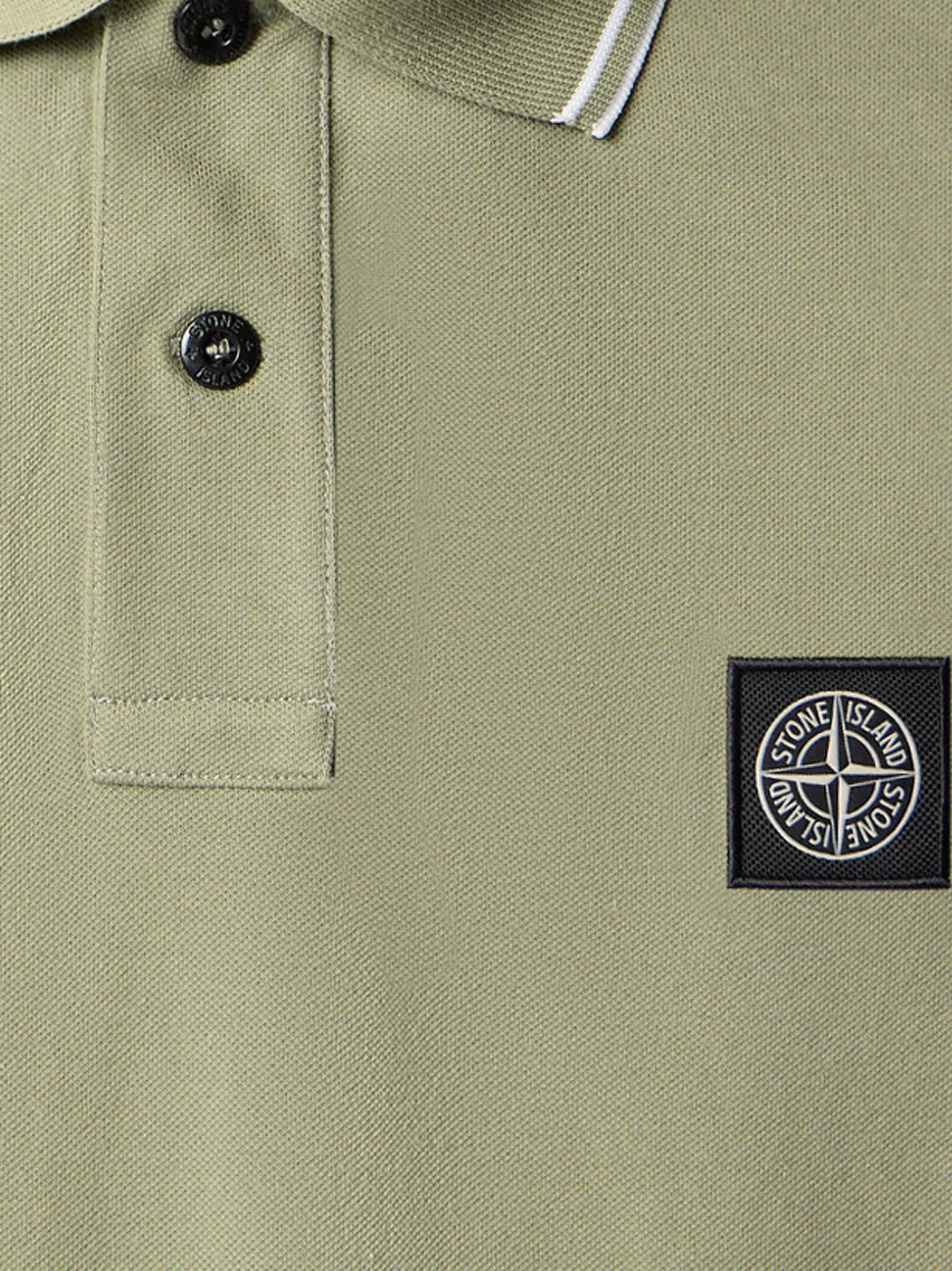 Stretch organic cotton polo shirt - Image 3