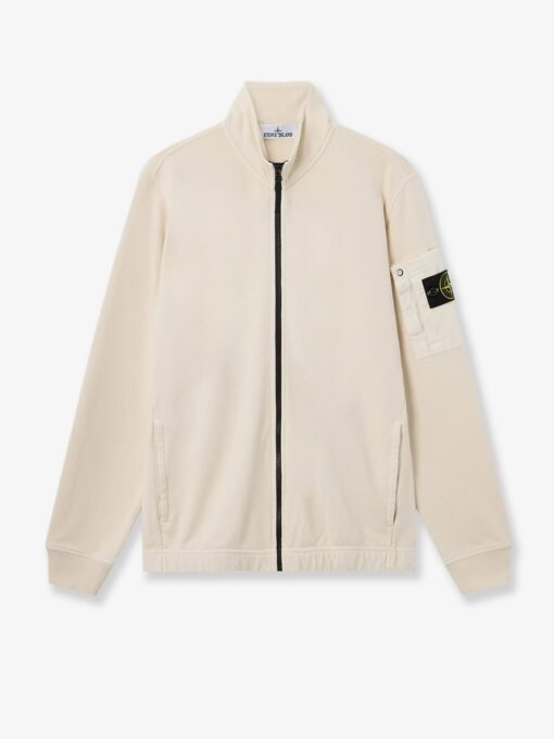 Cotton sweatshirt with zip